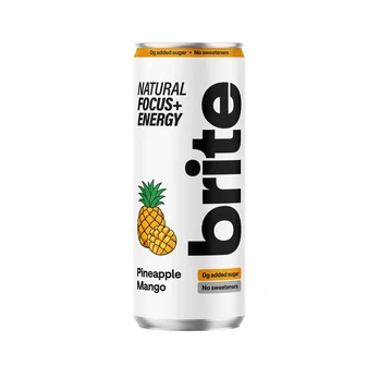 Natūralus energinis gėrimas BRITE PINEAPPLE MANGO, 330 ml