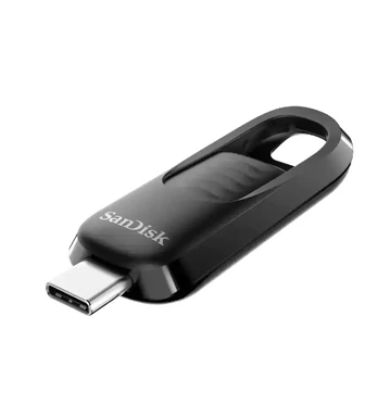 SanDisk Ultra Slider USB Type-C 128GB Juodas