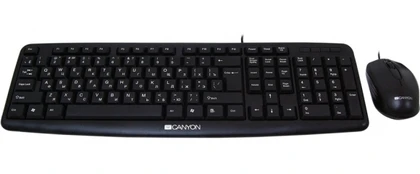 CANYON SET-1 EN/RU Keyboard+Mouse Wired Black | CNE-CSET1-RU