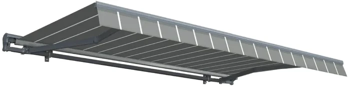Automatinė terasos markizė PREMIUM AUTOMATIC, 450x300 cm, Pilkas/Baltas