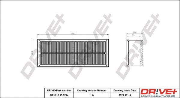 Oro filtras Dr!ve+ DP1110.10.0214