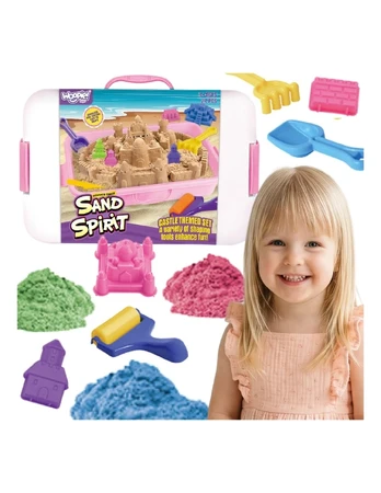 WOOPIE Kinetic Sand Magic Castle Set 22 pcs Suitcase