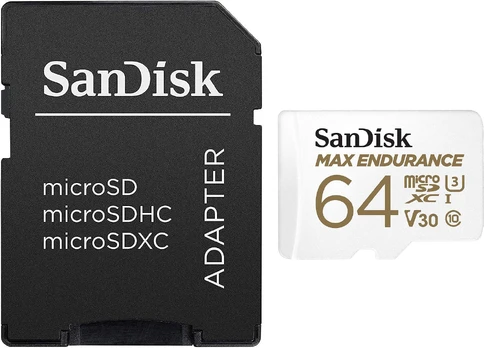 Sandisk memory card microSDXC 64GB Max Endurance + adapter