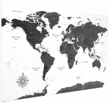 Artgeist Plakatas - Monochromatic Map