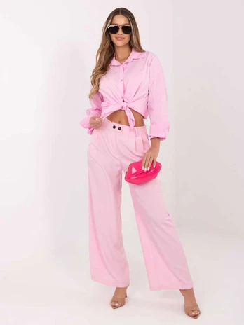 Rožinė klasikinė moteriška palaidinė (one size)