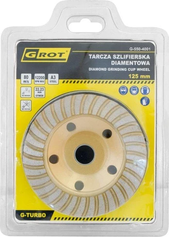 Grot Antgalis G-TURBO 125MM DEIMANTINIS ŠLIFIMO DISKAS