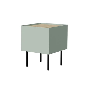Cama Bedside table, 2 pcs. FELLINI 40x41x60 olive + oiled oak top