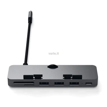 HUB USB Satechi Clamp Hub Pro 1x SD 1x USB-C 1x Micro SD + 3x USB-A 3.0 (ST-TCIMHM)