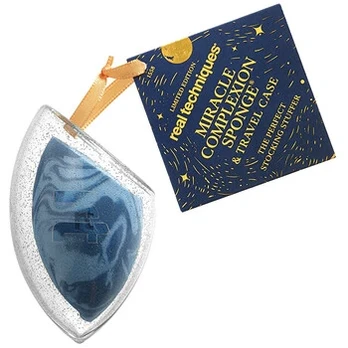 Real Techniques Miracle Foundation Sponge + Case - Zázračná houbička na make-up + pouzdro