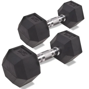 Hexagon šešiakampis hantelis 9kg (1vnt)