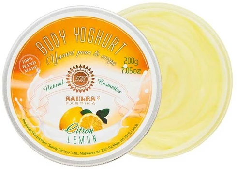Kūno jogurtas Saules Fabrika Lemon, 200g