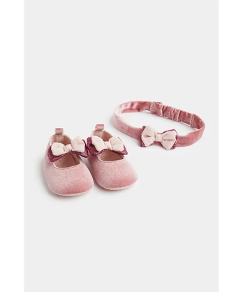 MOTHERCARE tekstiliniai batai ir galvos juosta , FE435