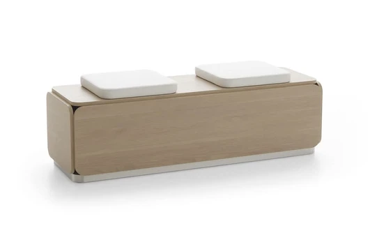 Suoliukas su pagalvėlėm Nat Sofa, ruda spalva