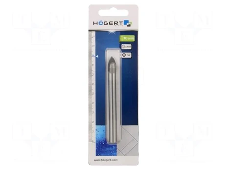 Drill bit | Ø: 10mm | L: 90mm | Drill Bit: for glass | 1pcs.