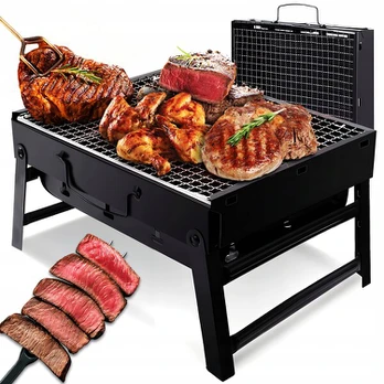 Didelis sulankstomas turistinis grilis bbq "po ranka"