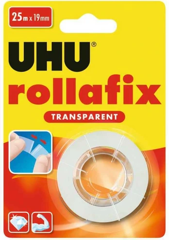 Lipni juosta UHU Rollafix,19mmx25m,skaidri