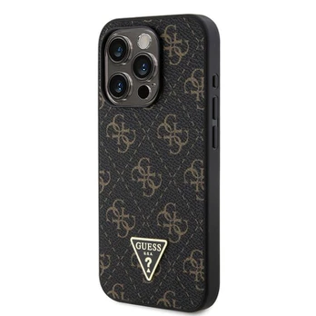 Guess PU Leather 4G Triangle Metal Logo Case
