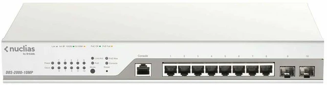 Šakotuvas Switch D-Link Nuclias Cloud DBS-2000-10MP/E