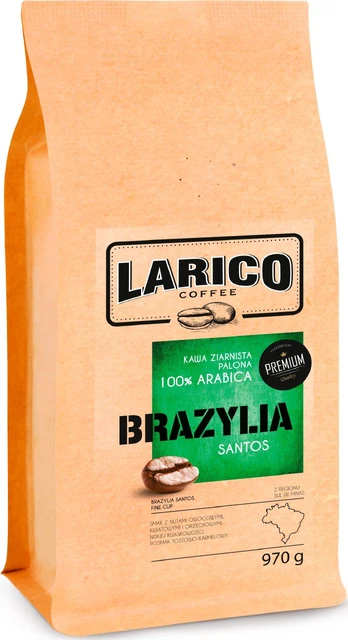 Grūdų kava Brazilija Santos 970 g