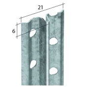 Tinkavimo profilis EJOT 4100, 6 mm, 2600 mm kaina