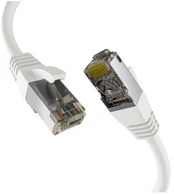 M-Cab CAT8.1 Baltas 10M PATCH CORD/RJ45 S/FTP LSZH 40GBIT CU LAN
