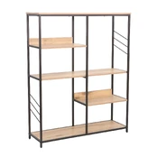 Shelf DIMITRA 100x30xH124cm, rustic/black kaina