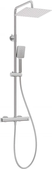 Rain shower with thermostatic shower mixer