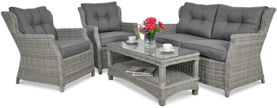 Lauko baldų komplektas TRIVENTO 2, Stone Grey
