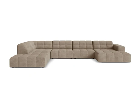 Panoramic Left Corner Sofa, "Chicago", 7 Seats, 375x263x78 Made in Europe