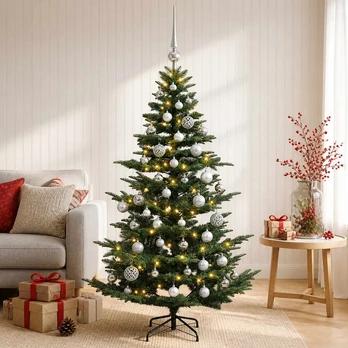 Dirbtinė kalėdinė eglutė su rutuliuku 120 cm 150 LED