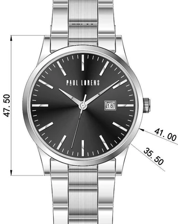Vyriškas laikrodis PAUL LORENS - PL14573B-1C1 (zg367c) + BOX