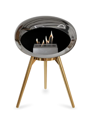 LE FEU CHROMED SILVER GROUND WOOD LOW pastatomas biožidinys