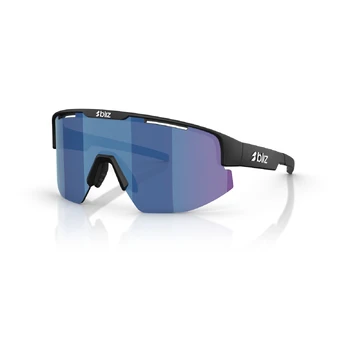 BLIZ Matrix Small akiniai | Matte Black - Smoke Blue Multicolour