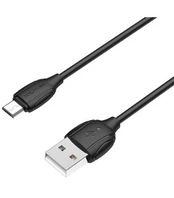 Juodas USB-A - MicroUSB 100cm laidas "Borofone BX19"