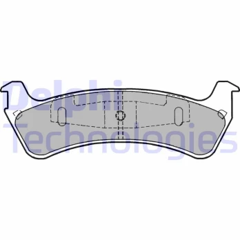 DELPHI LP1635 Brake pad set