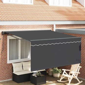 Ištraukiama markizė Antracito 300 x 250 cm Audinys