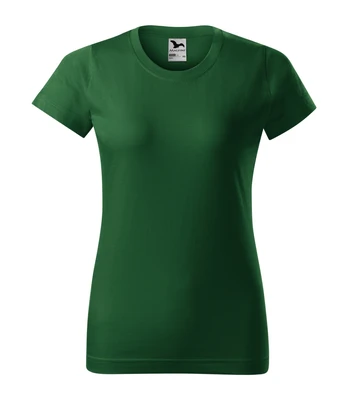 Moteriški Marškinėliai MALFINI Basic 134 Bottle green, 160g/m2