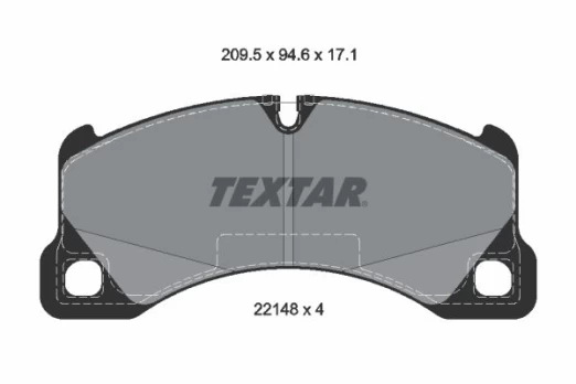 TEXTAR 2214801 Brake pad set