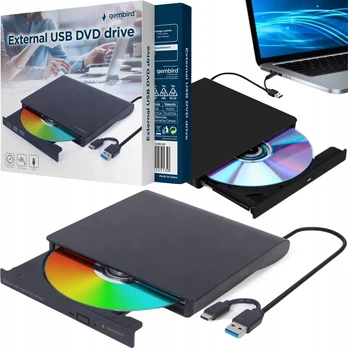 Gembird Išorinis Dvd įrašymo įrenginys Usb 3.1 Slim