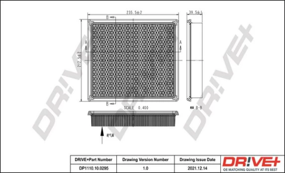 Oro filtras Dr!ve+ DP1110.10.0295