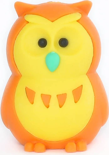 IWAKO trintukas- dėlionė "Owl" Orange