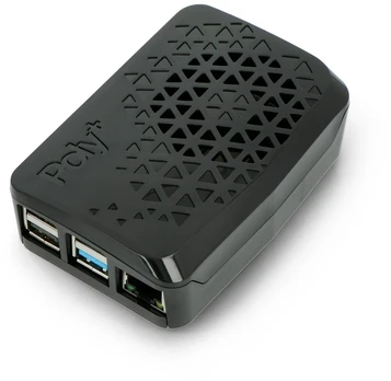 Argon40 Raspberry Pi 4B korpusas - Argon Poly+ Vented su Mini Fan ventiliatoriumi - juodas} (ARG-17276)