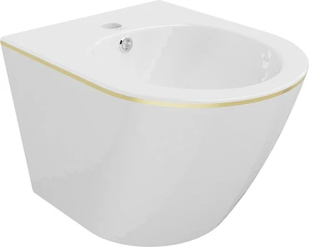 Pakabinama bidė Mexen Lena, White/Gold edge