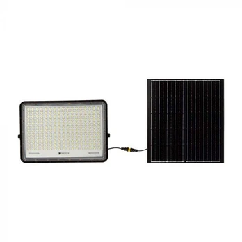 V-tac 30W LED prožektorius su saulės baterija, juodas, 4000K