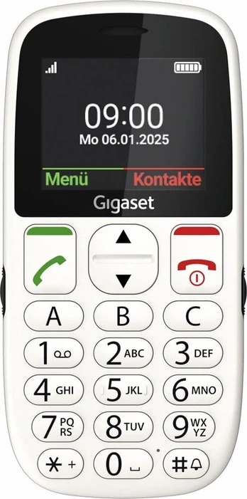 Gigaset GL395 5.59 cm (2.2") 90 g White Senior phone
