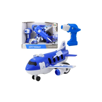 Lean Toys Remote Controlled Screwdriver RC Plane Mėlyna 2in1