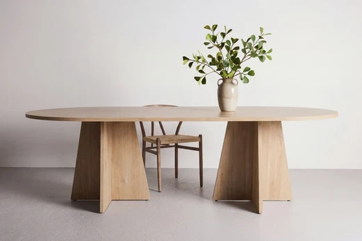 Venture Design Valgomojo stalas Bootcut Oval, 200 x 100, ąžuolo