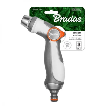 Pistoletinis purkštukas Bradas White Line Smooth Control, daugiafunkcinis