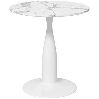 Valgomojo stalas, 70 x 74 cm, baltas