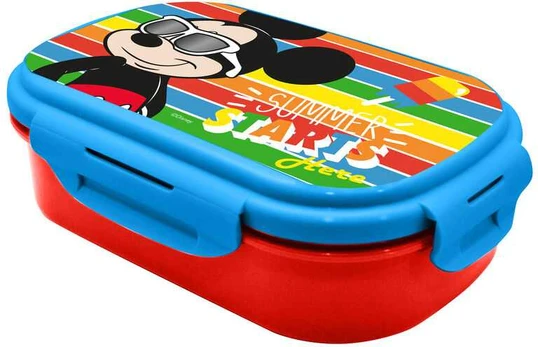 Kids Licensing Disney Mickey lunch box + cutlery